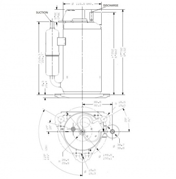 Compresor aer conditionat tecumseh 5700 BTU RG5480W